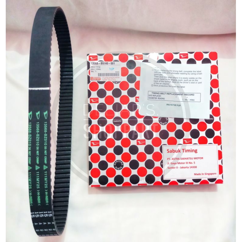 Timing Belt Sabuk Timing Belt Xenia/All New/Great 1000cc 2004-2018 Original