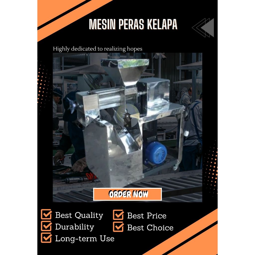 Mesin Peras Santan - Pemeras Santan - Peras Kelapa