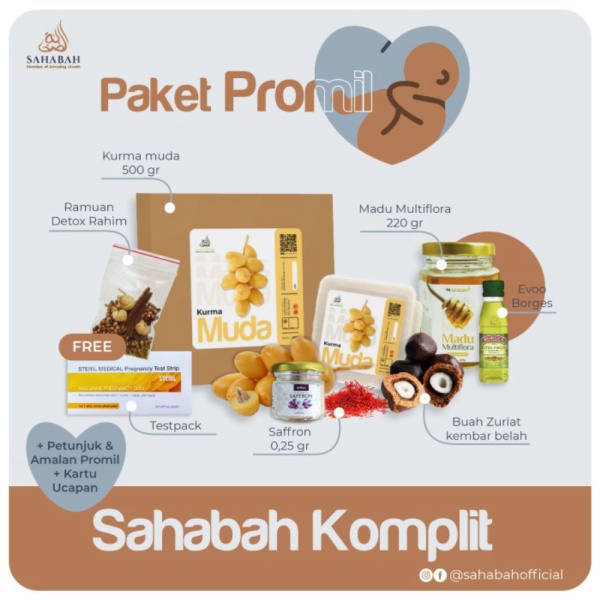 

Jual PAKET PROMIL SAHABAH KOMPLIT/ KURMA MUDA/ ZURIAT/ PROMIL JSR Berkualitas