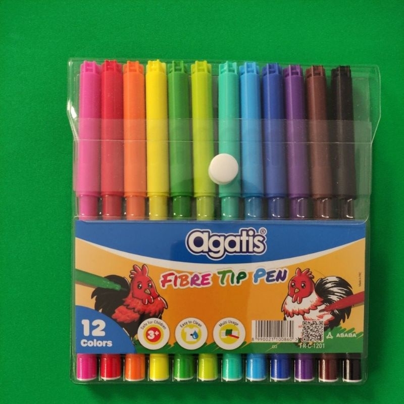 

Spidol Agatis Fibre Tip Pen 12 Warna