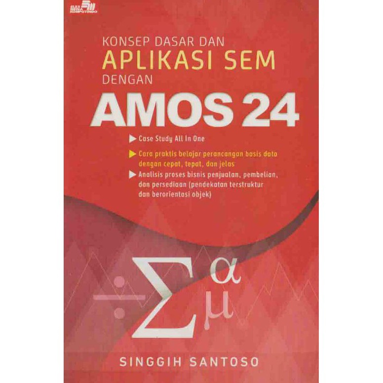 Terkini Konsep Dasar dan Aplikasi SEM dengan Amos 24  CD AMOS24 QE
