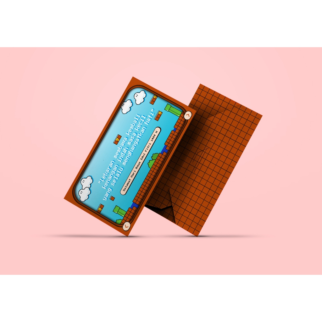 

AMPLOP THR MARIO BROS MURAH BERKUALITAS UNTUK LEBARAN DESAIN KEREN + ADA QUOTES NYA ISI 10