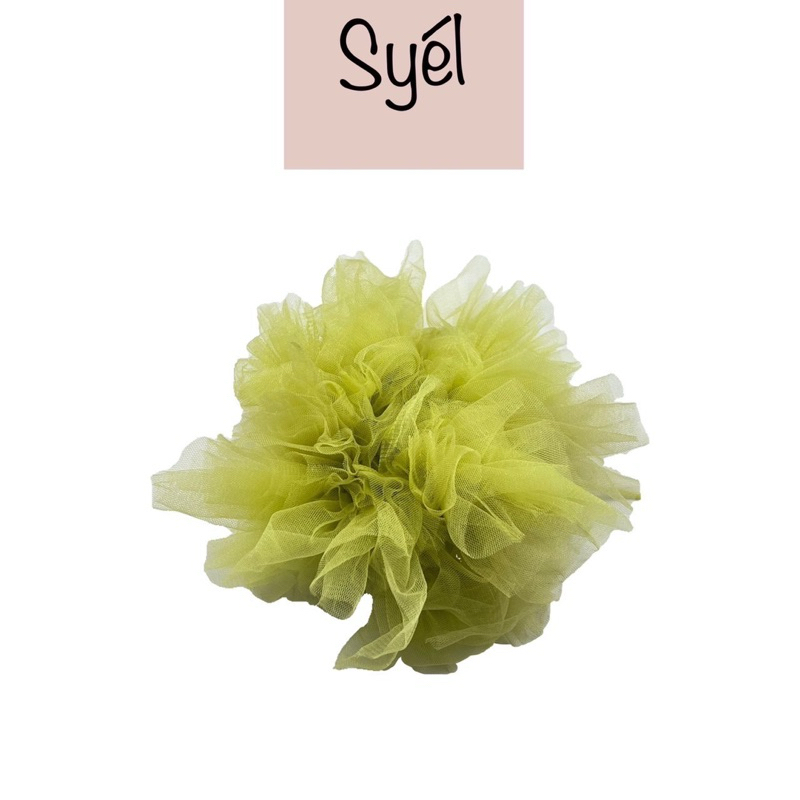 Scrunchie Jumbo Tille Karet Tile Halus Karet Rambut Korea Cepol Rambut Ikat Rambut Hiasan Rambut