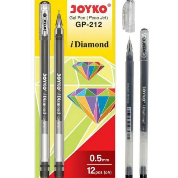 

Terbaru 12pc PULPEN GEL JOYKO DIAMOND GP 212 PEN JEL JOYKO JARUM NEEDLE TIP