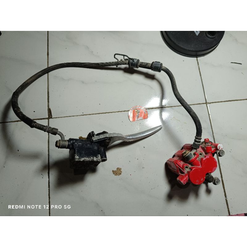 rem cakram depan suzuki shogun sogun 125 sp old lama lepasan