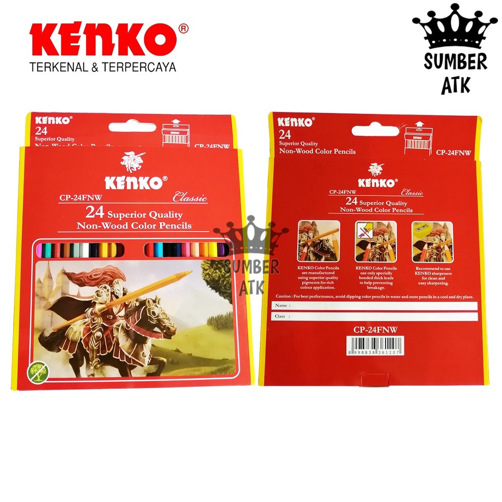 

Big Sale Pensil Warna 24 Warna KENKO CP24FNW CLASSIC NON WOOD Superior Quality F44