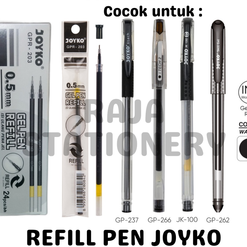 

Promo JOYKO GEL PEN REFILL 5 ISI ULANG PEN JOYKO JK1 GPR23 24PCS