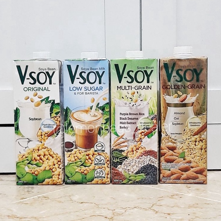 

Diskon V Soy Multi Grain 1L Golden Grain Original Low Sugar ASI BOOSTER UHT Z39