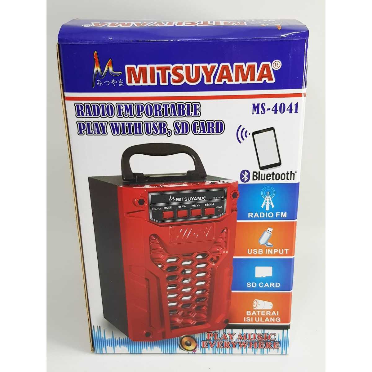EKSTRA PROMO Speaker Aktif Portable Bluetooth radio MITSUYAMA MS441Speaker Aktif Portable Bluetooth radio MITSUYAMA MS441