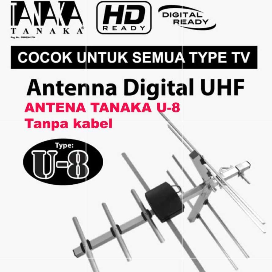 CUCIGUDANG Tanpa kabel U8 ANTENA TV DIGITAL U8 TANAKA HIGH GAIN outdoor indoorTanpa kabel U8 ANTENA 