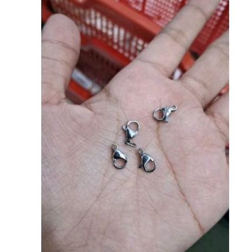 pengait kalung/gelang udang titanium