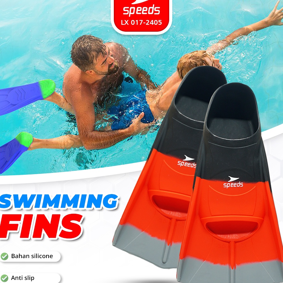 Diskon Menanti SPEEDS Kaki Katak Snorkeling Fins Kaki Katak Fins Renang Fins Diving Menyelam LX 1724