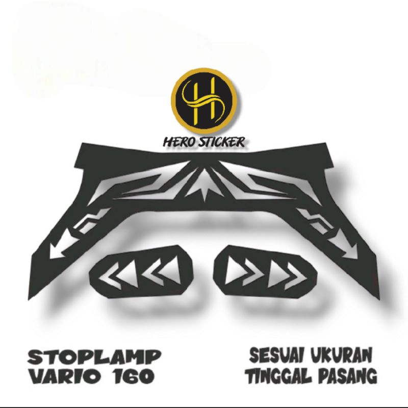stiker lampu stop lamp vario 160cc/sticker lampu belakang vario 160cc