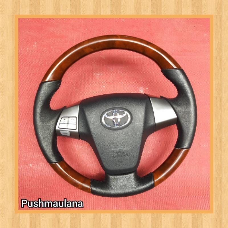 Setir Stir Avanza Velos Wood Audio Like new