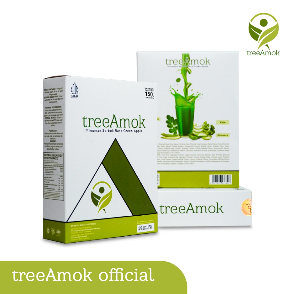 

TreeAmok Herbal Diabetes Punurun Gula Darah Alami Original Bpom