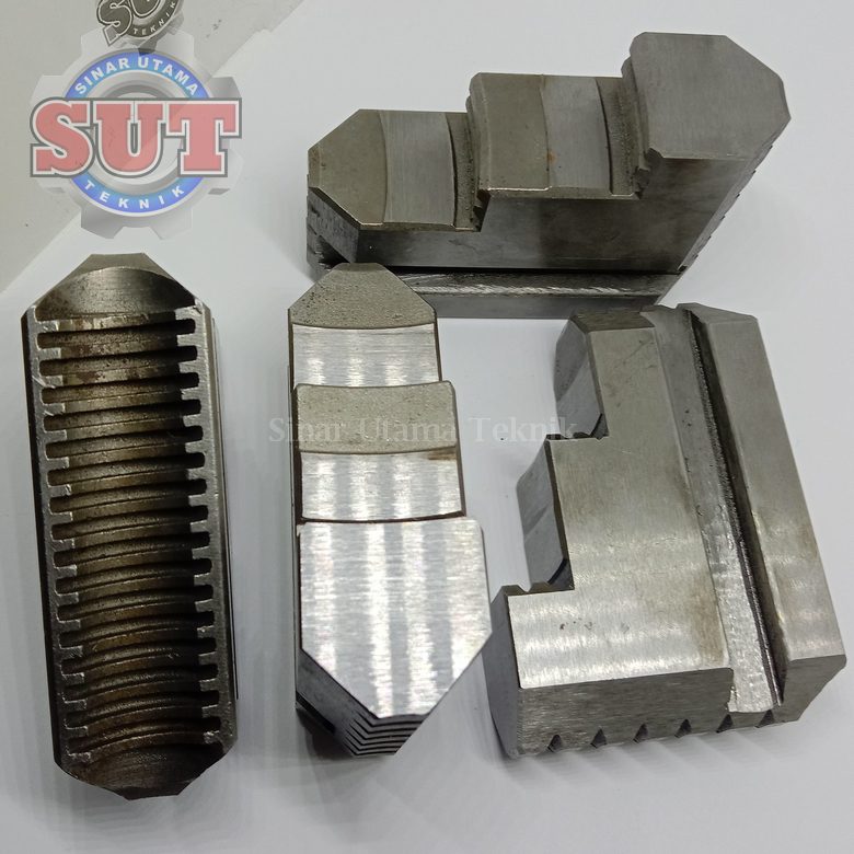 HArd Jaw Chuck Bubut 8' 4Jaw Hardjaw bubut Chuck Jaw Claw 8" Jaw 4