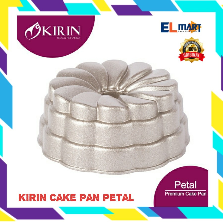 Loyang Cetakan Kue KIRIN Premium Cake Pan Petal Die Cast Anti lengket