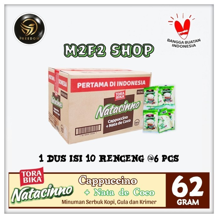 

Kopi Torabika Natacinno Cappuccino Nata De Coco Sachet - 62 gr (Kemasan Karton)