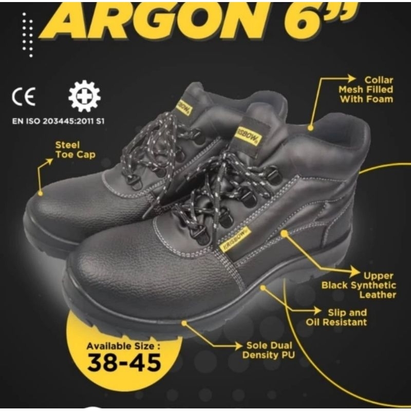 sepatu krisbow Argon 6 inch original