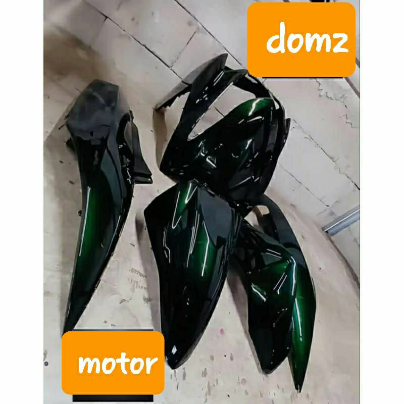 cover full body halus yamaha mio soul karbu warna hijau botol green moonligth