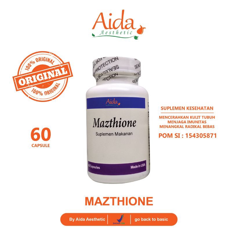 Suplemen Pemutih/Whitening isi 60 kapsul bersegel - BPOM