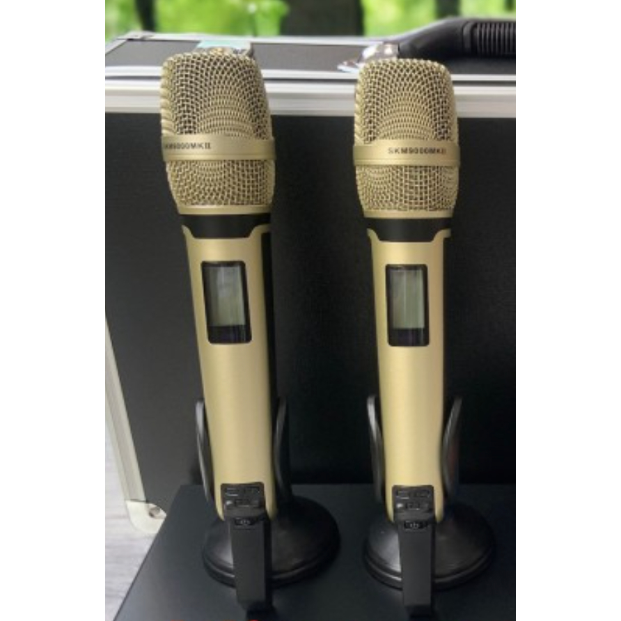 MIC WIRELESS 4 antena mic SENHEISER SKM 9000 / SKM9000 KEMASAN KOPER ATAU KARDUS