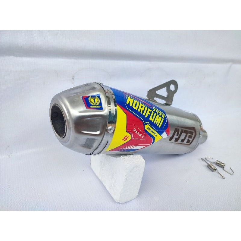 Silencer Knalpot Norifumi Roket 4 Standar Klx Crf WR Viar Cross inlet 38mm
