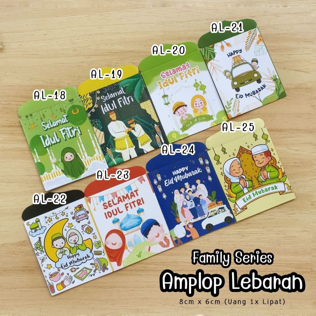 

[1 PACK isi 10 Pcs] Amplop Angpau Lebaran 2025 Family Series Amplop Lebaran 2025