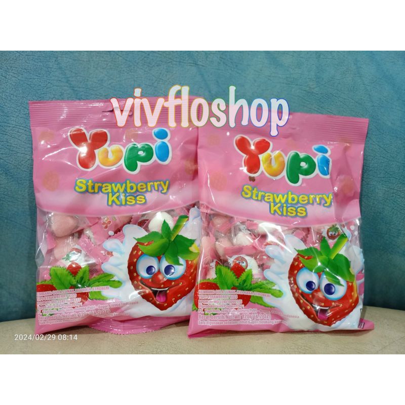 

Kardusan & Eceran Permen Yupi Strawberry Kiss Kemasan 120 gram