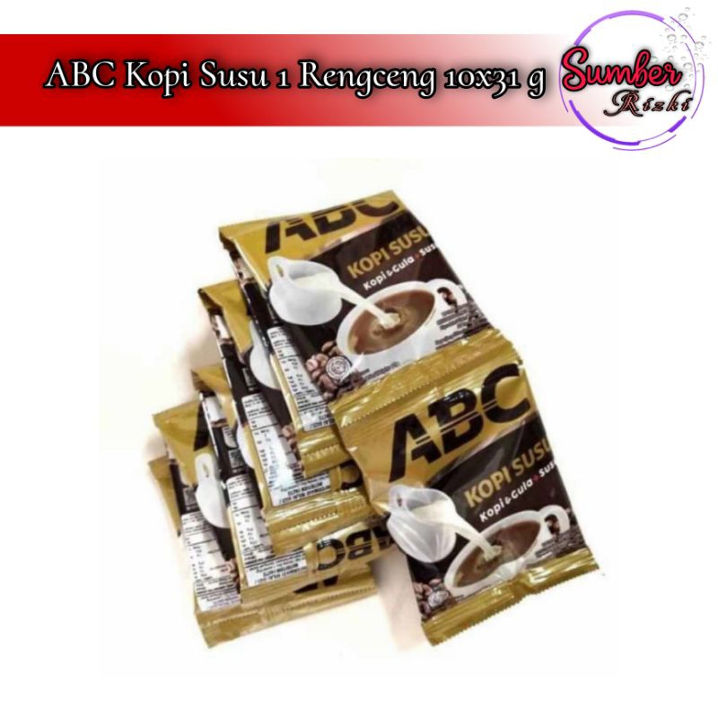 

ABC Kopi Susu 1 Renceng isi 10 Sachet