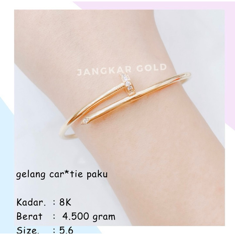 GELANG CARTIER PAKU 8K 4.500GR
