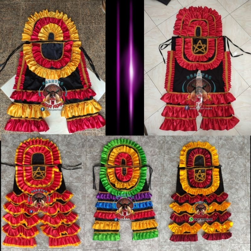 CELANA BARONG DEWASA PELANGI KAIN DRILL /CELANA BARONG DEWASA MARUN KUNING KAIN DRILL / celana baron