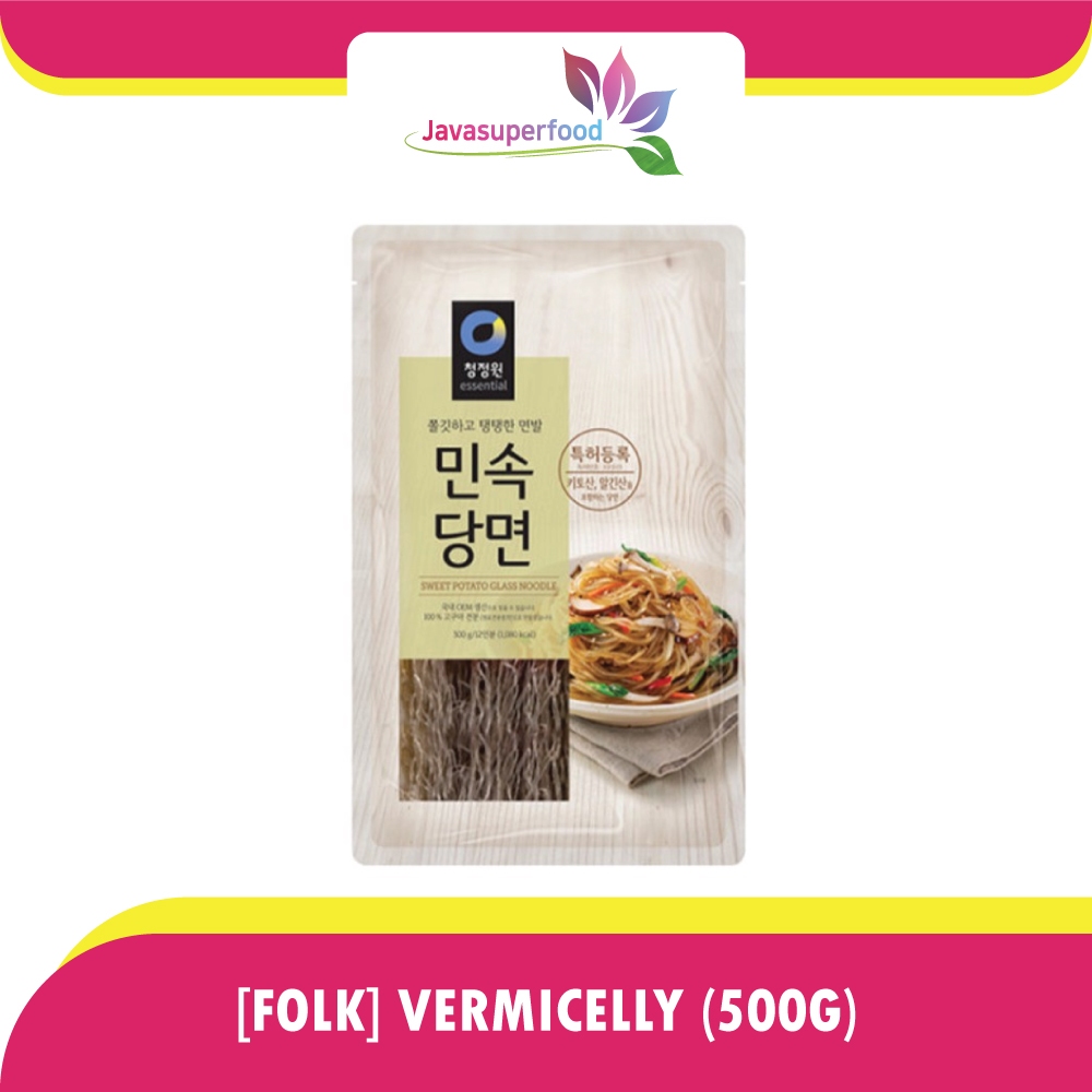 

CHUNG JUNG ONE KOREAN VERMICELLI HALAL 500g Mie Japchae / Sohun Soun Bihun Korea Halal