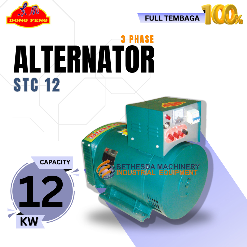 STC 12 Tembaga Dinamo Alternator 3phase