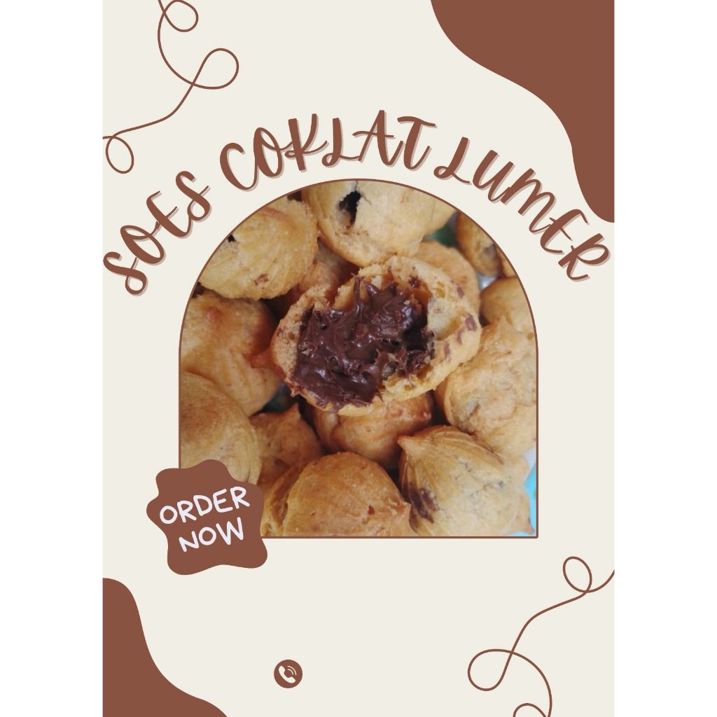 

Kue sus soes coklat lumer coklatnya 250gr - Eny snacks