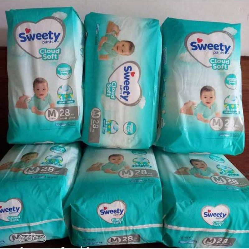 Pampers Sweety silver Size M//Pampers//sweety silver//M