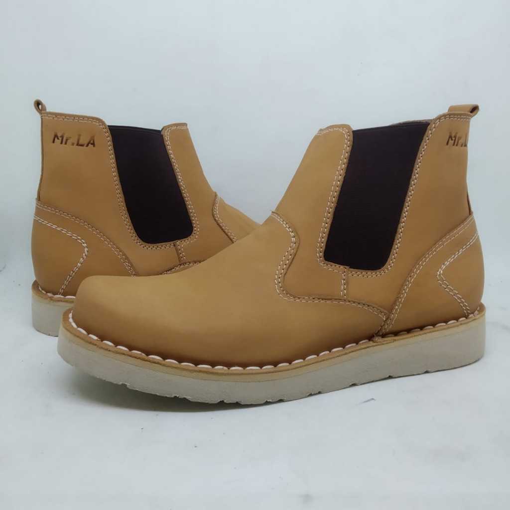 Promo Sepatu Pria Kulit Asli Mr.La 9009 Boots Murah