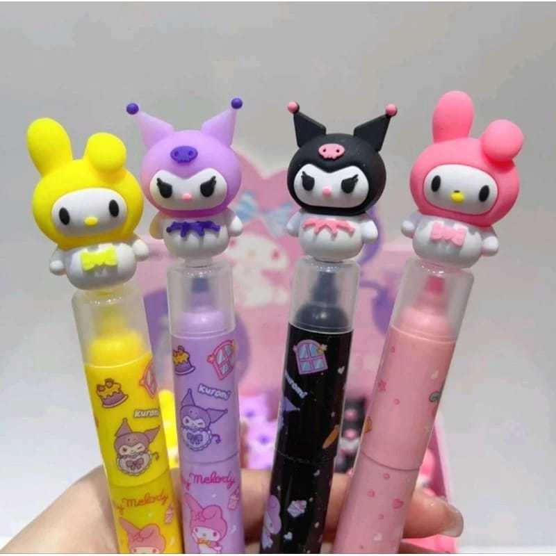 

Stabilo / Highlighter DELI / karakter Sanrio / Atk sekolah dan kantor