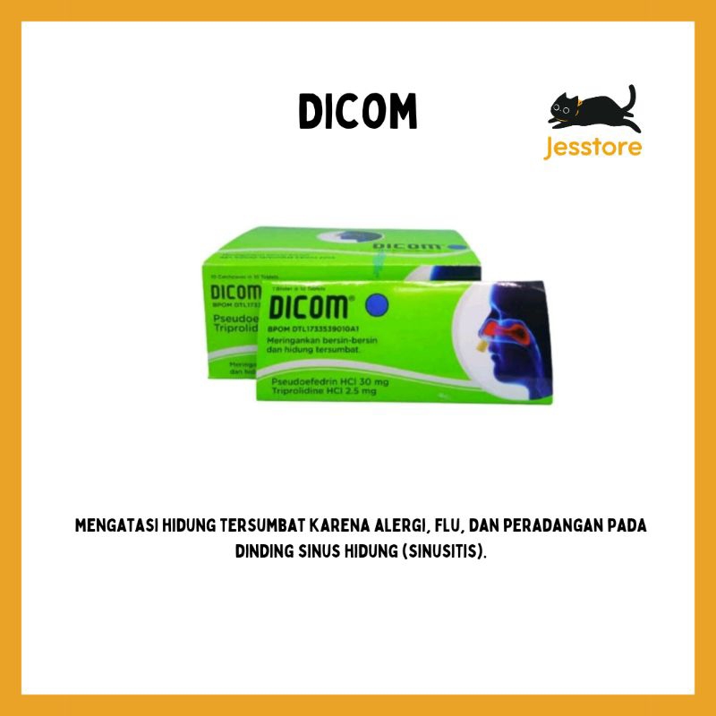 DICOM TABLET (OBAT FLU UNTUK HIDUNG TERSUMBAT)