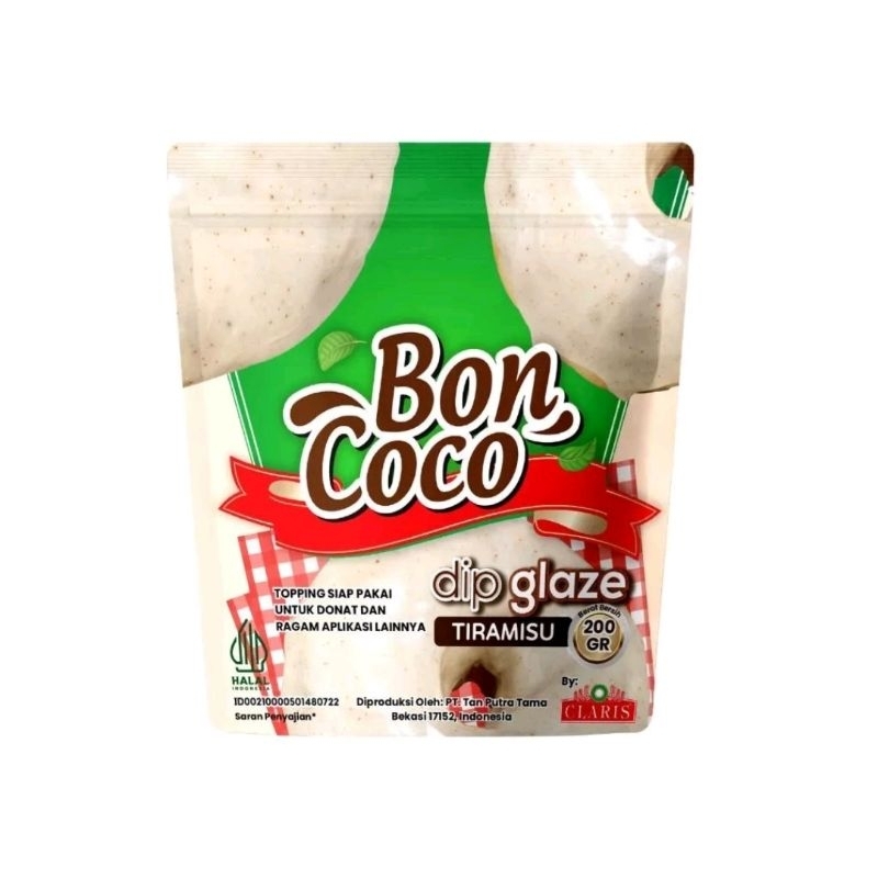 

BONCOCO DIP GLAZE COKELAT/BON COCO DIP GLAZE TIRAMISU 200GR