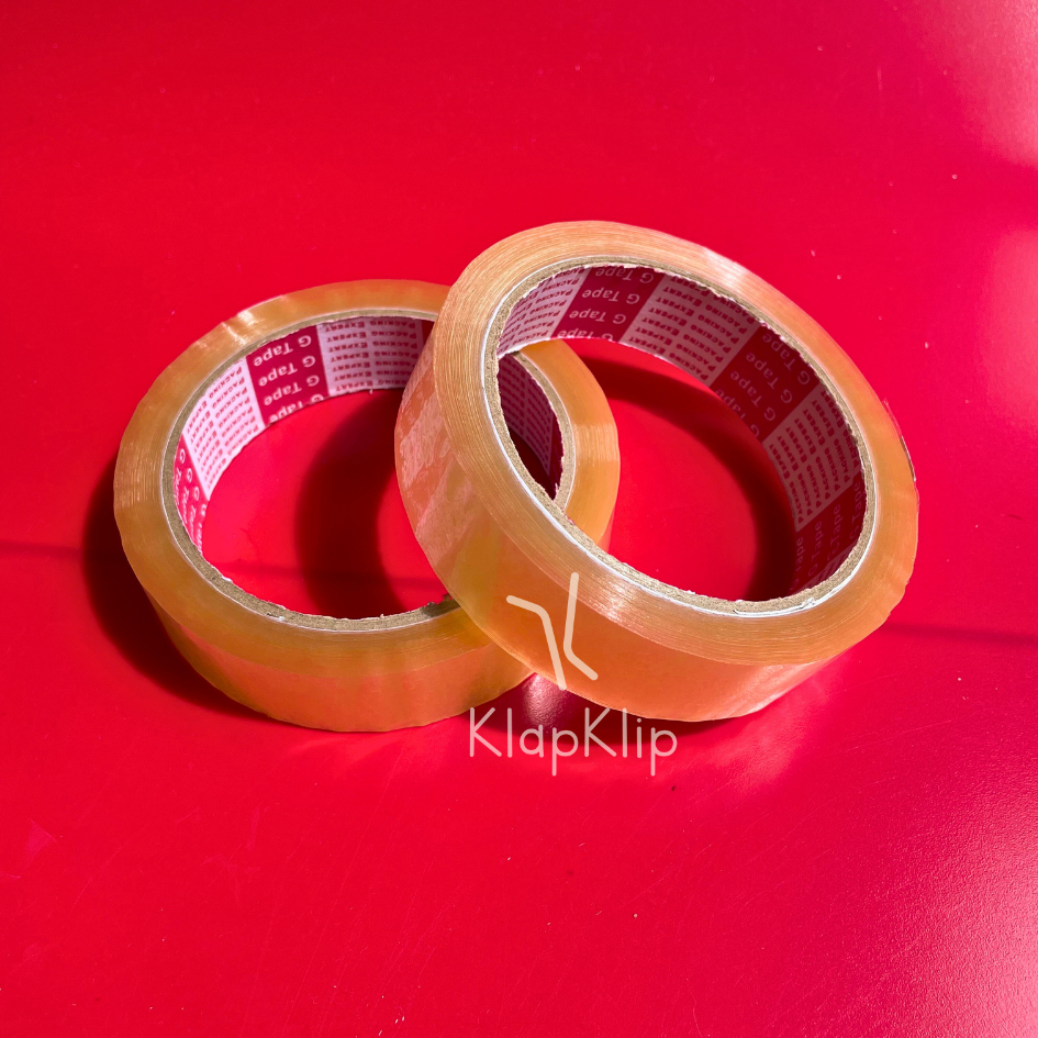 

1pc Lakban G Tape Stationery Selotip Sedang Bening 1inch x 72yard - Lakban Tebal Tidak Gampang Putus Bahan Berkualitas - Lakban Transparant untuk Bungkus Paket - Lakban Plastik Bening