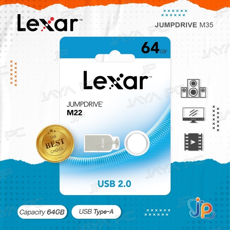 FlashDisk Lexar M22 Jumpdrive 64GB - Flash Disk 64 GB USB 2.0