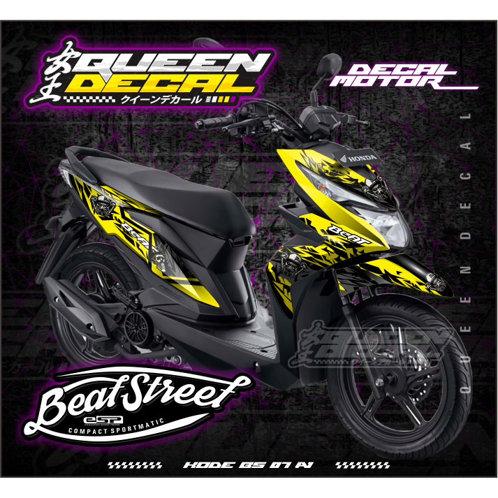 STIKER DECAL BEAT STREET ESP FULL BODY  // Decal Variasi Beat Street Esp Fullbody Racing - BS