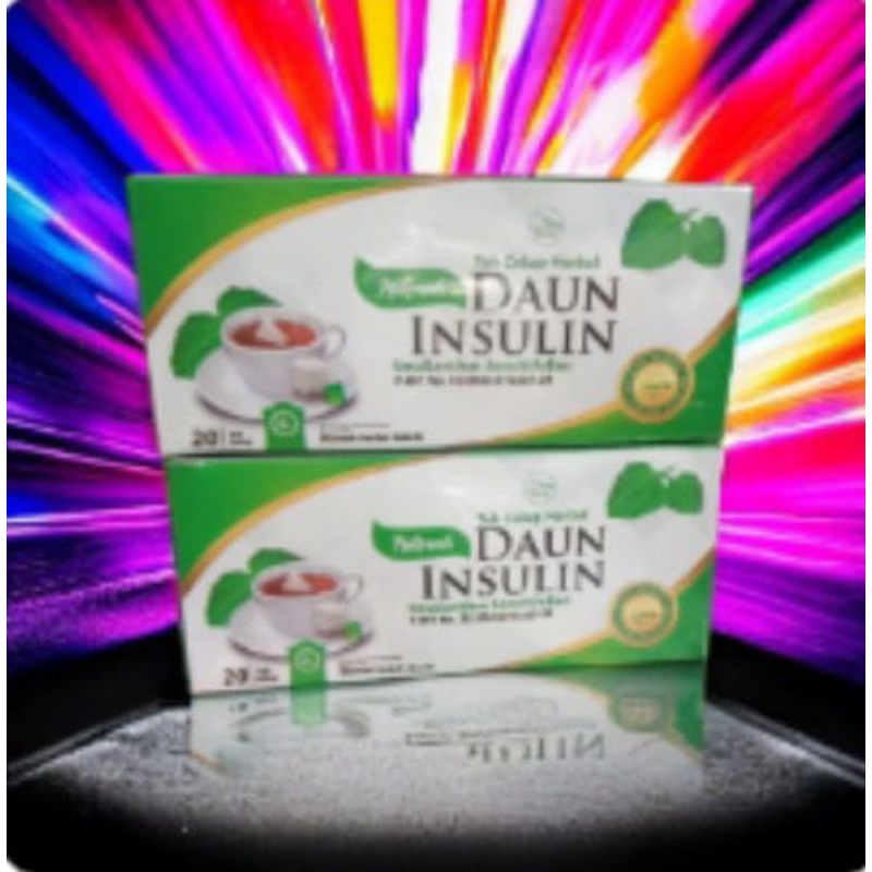 

Teh celup daun insulin//Teh herbal daun insulin//Obat diabetes dan Menurunkan kadar gula darah isi 20 kantong teh celup.