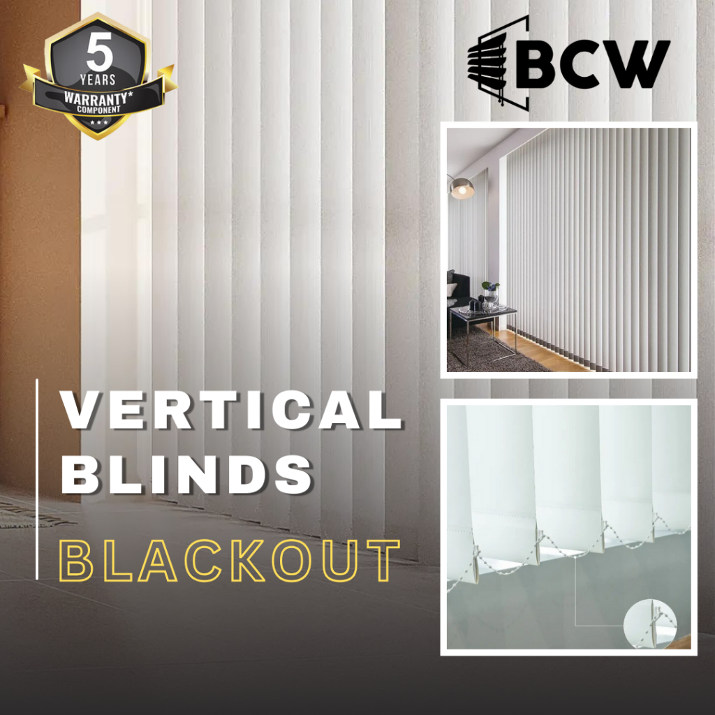 Vertical Blinds 100% Blackout - Vertical Blind - Tirai Gulung - Tirai Lipat - Tirai Lipat Murah - Go
