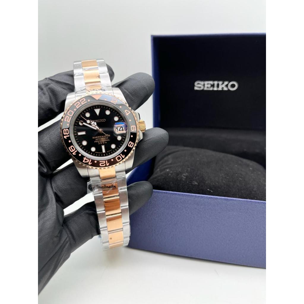 Seiko Mod Rootbeer NH35A Silver