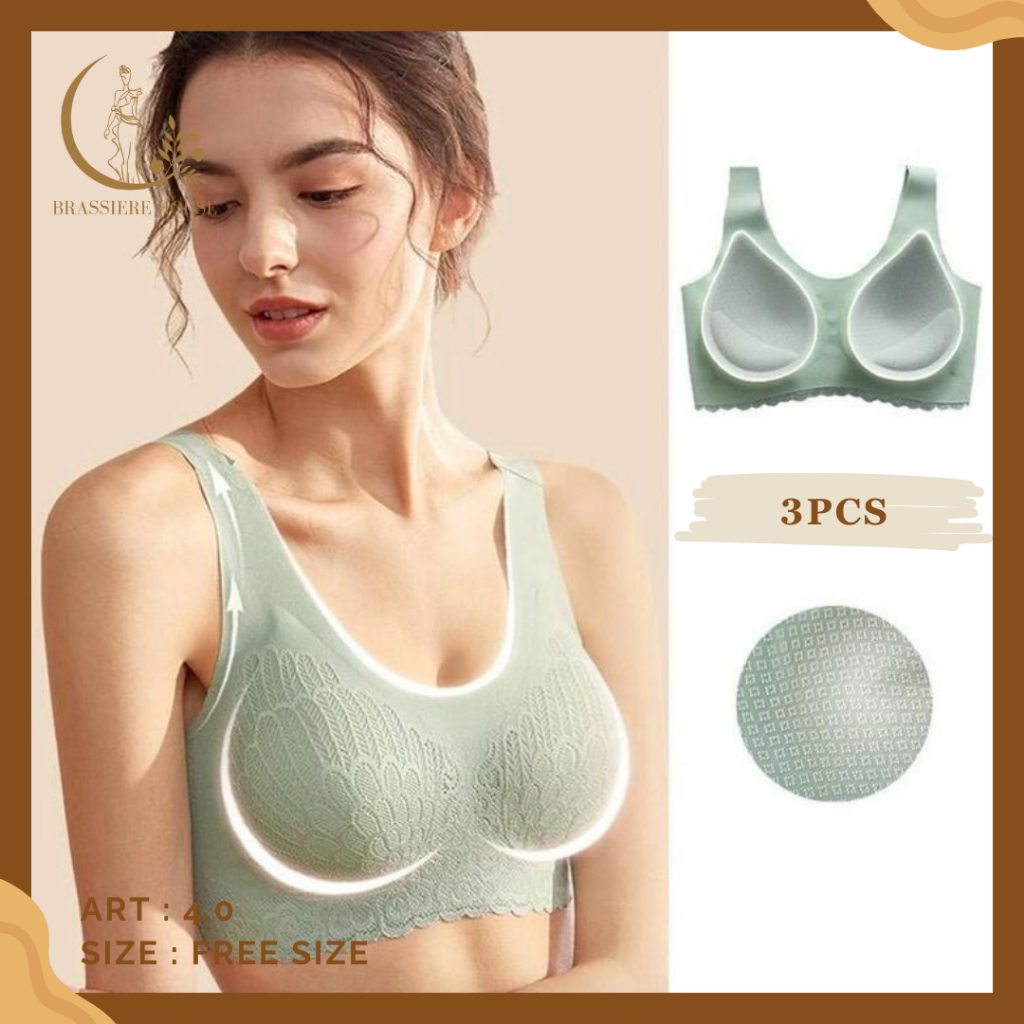 3PCS Bra import murah/sport bra munafie/bra gym fitnes/pakaian dalam wanita /underwear murah /bralle