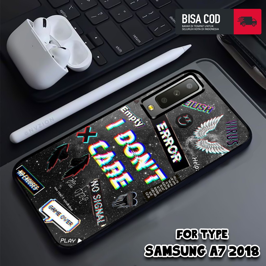 Case SAMSUNG A7 2018 - Casing SAMSUNG A7 2018 - MOTIF POSTERBAND - Hardcase Premium Glossy - Casing 