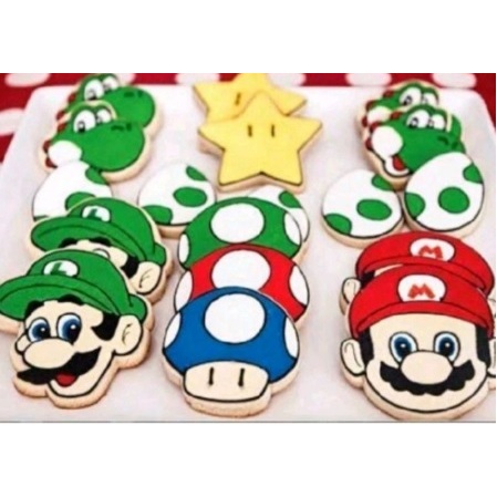 

VALERICIOUS Butter Cookies Kue Kukis Hias Tema Super Mario Bros