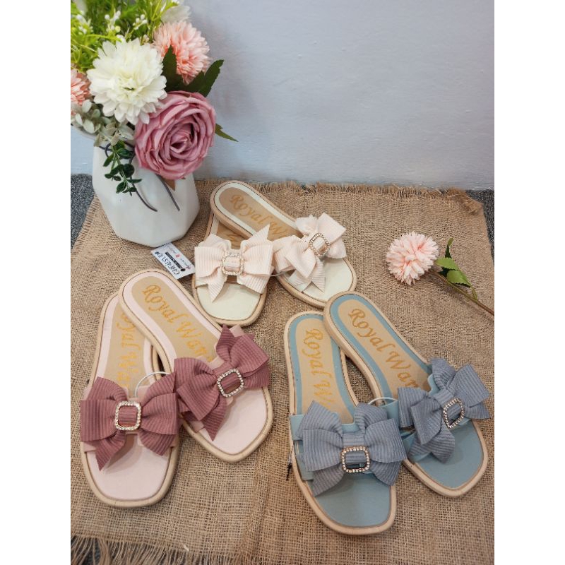 SANDAL ROYAL WANG / SANDAL TEPLEK / SANDAL FLAT / SANDAL KARET SANTAI